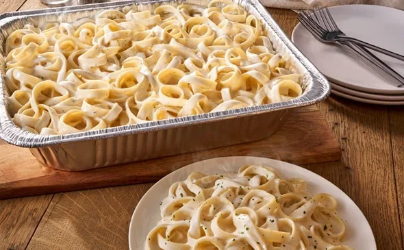 Hosting a dinner party or lunch meeting? Craving Italian food? Try Fettuccine Alfredo from Olive Garden To Go! - Olive Garden Catering Menu