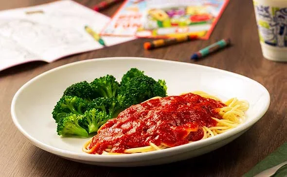 Kids Meal Spaghetti Marinara - Olive Garden Kids Menu