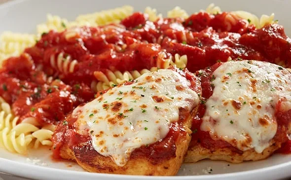 This Grilled Chicken Parmigiana does not contain breadcrumbs and is served with gluten free rotini. - Olive Garden Nutrition