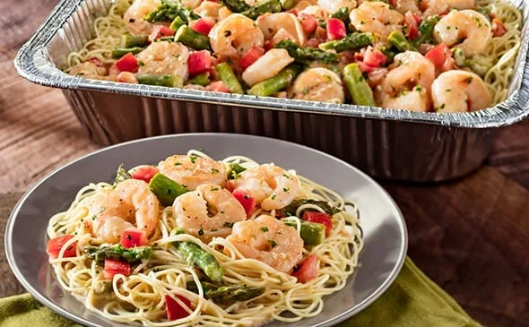 Shrimp Scampi Catering Pan - Olive Garden Catering Menu